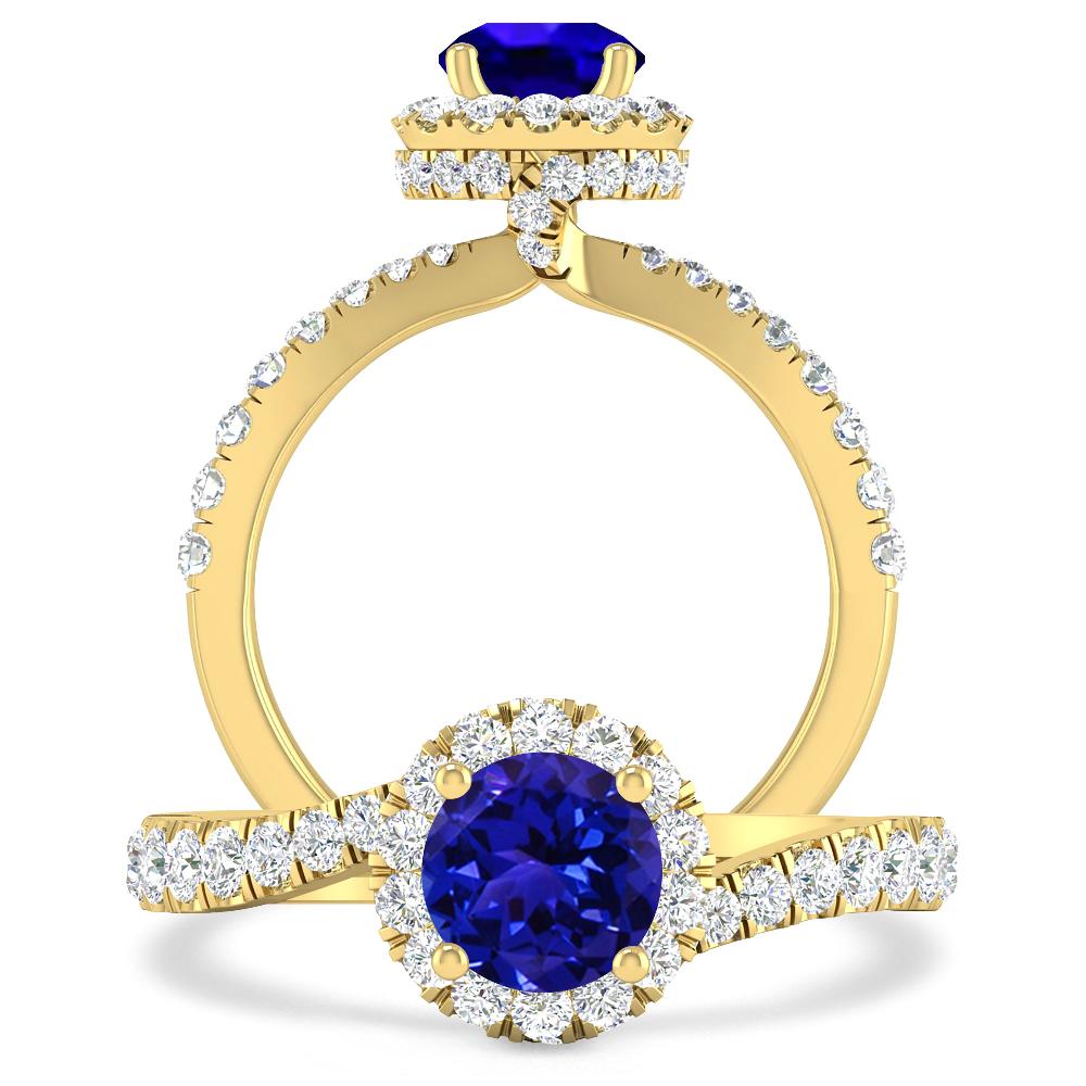 Yellow Gold - Tanzanite