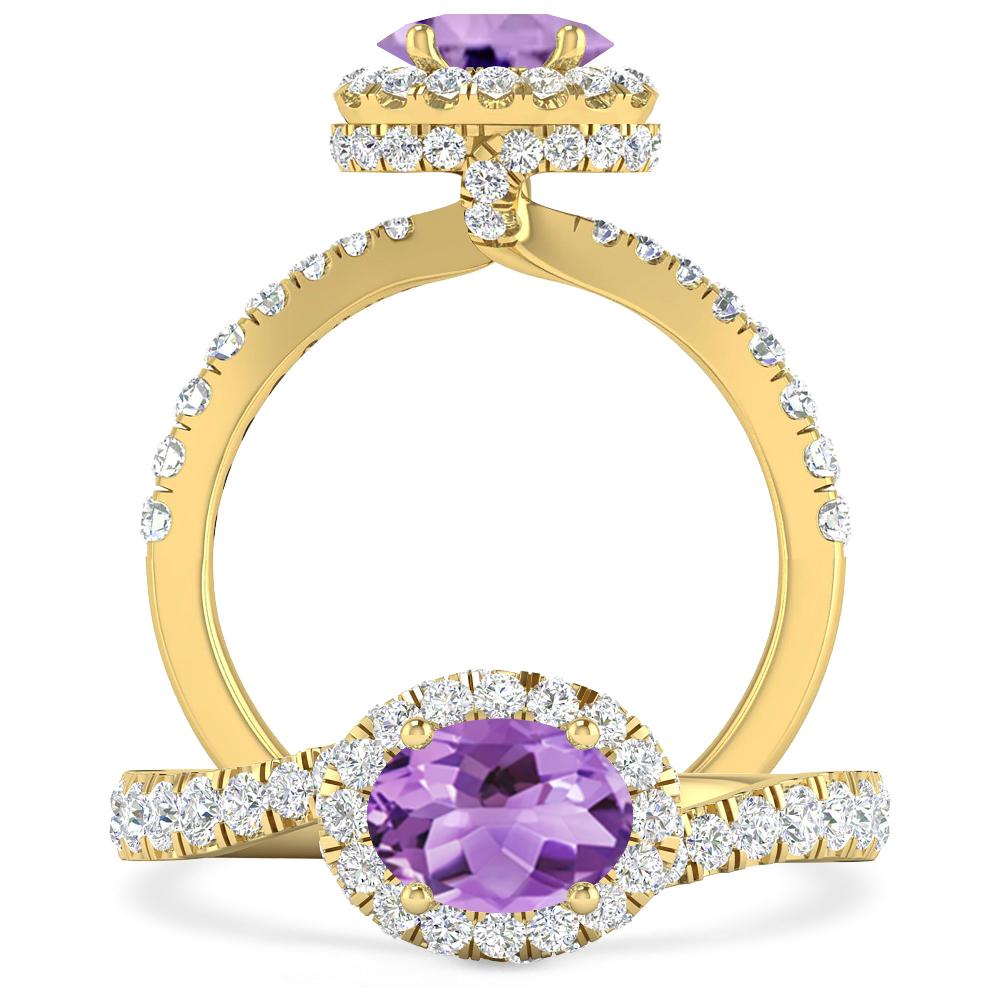 Yellow Gold - Amethyst