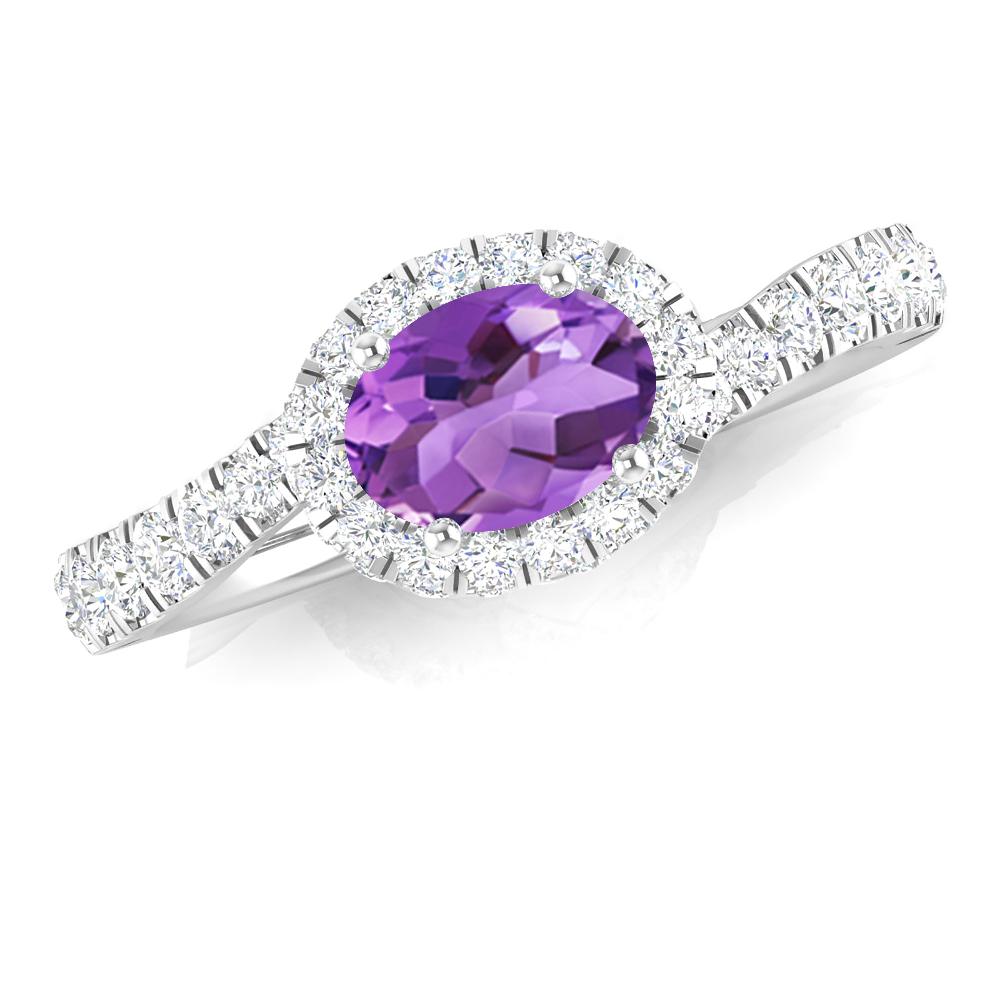 White Gold - Amethyst