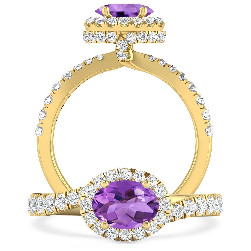 Yellow Gold - Amethyst