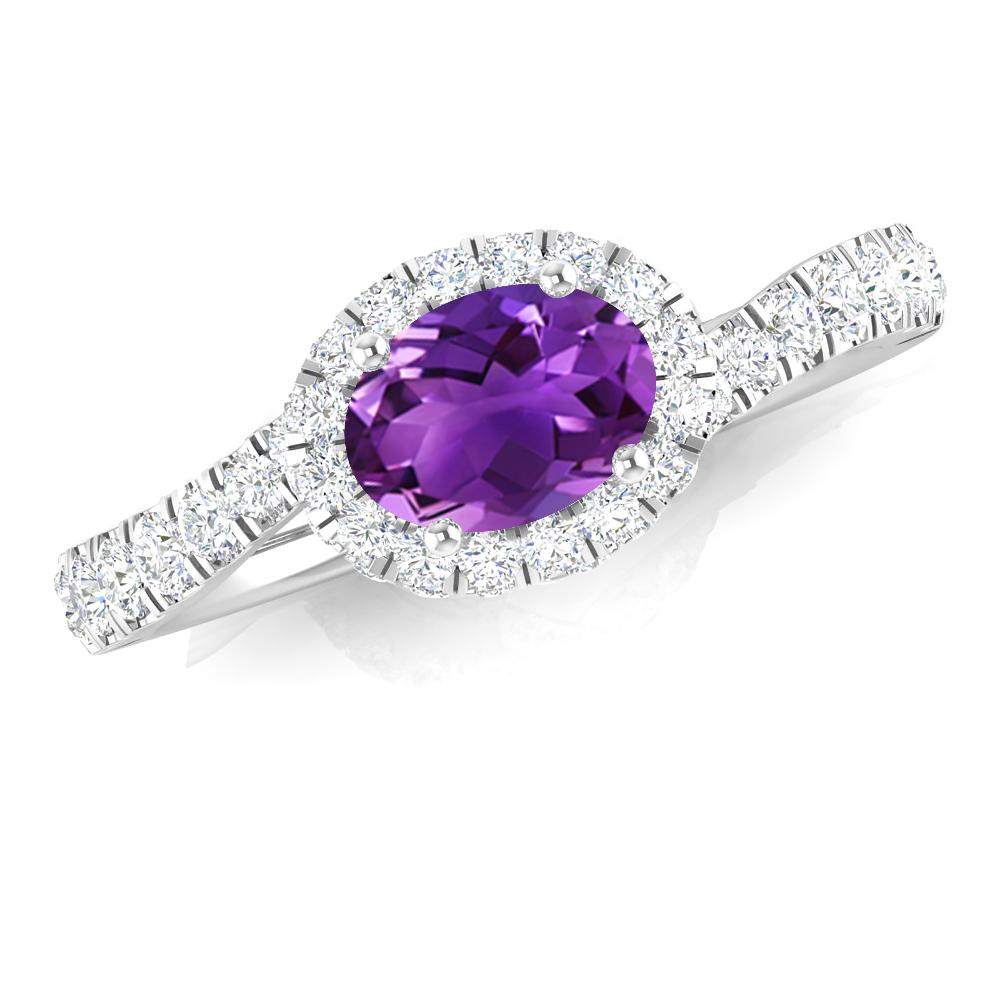 White Gold - Amethyst