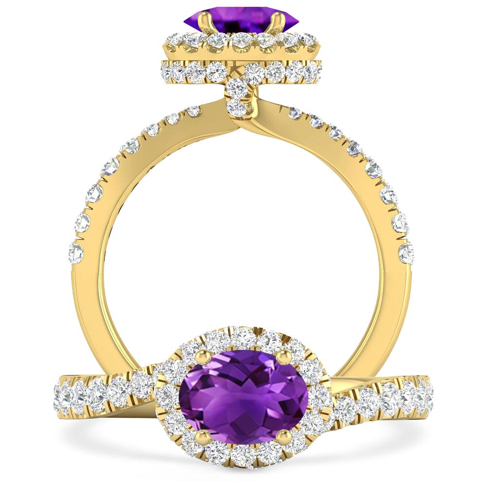 Yellow Gold - Amethyst