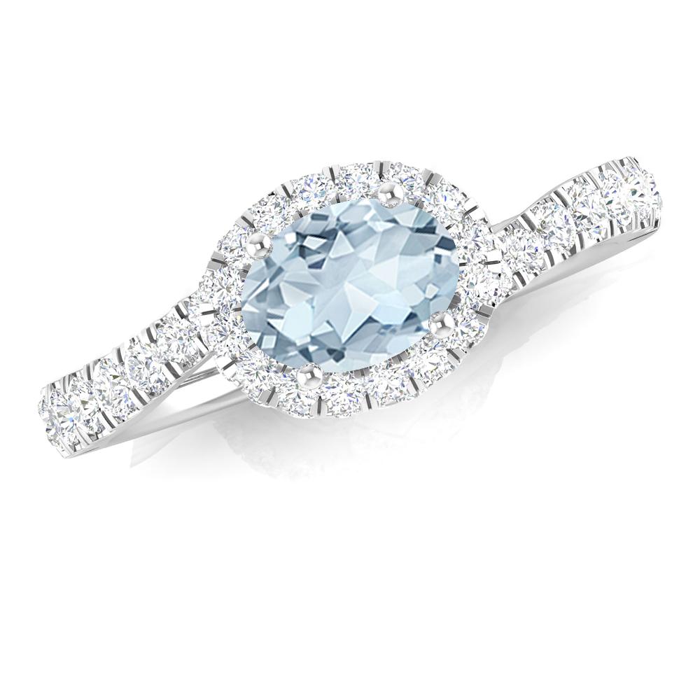 White Gold - Aquamarine