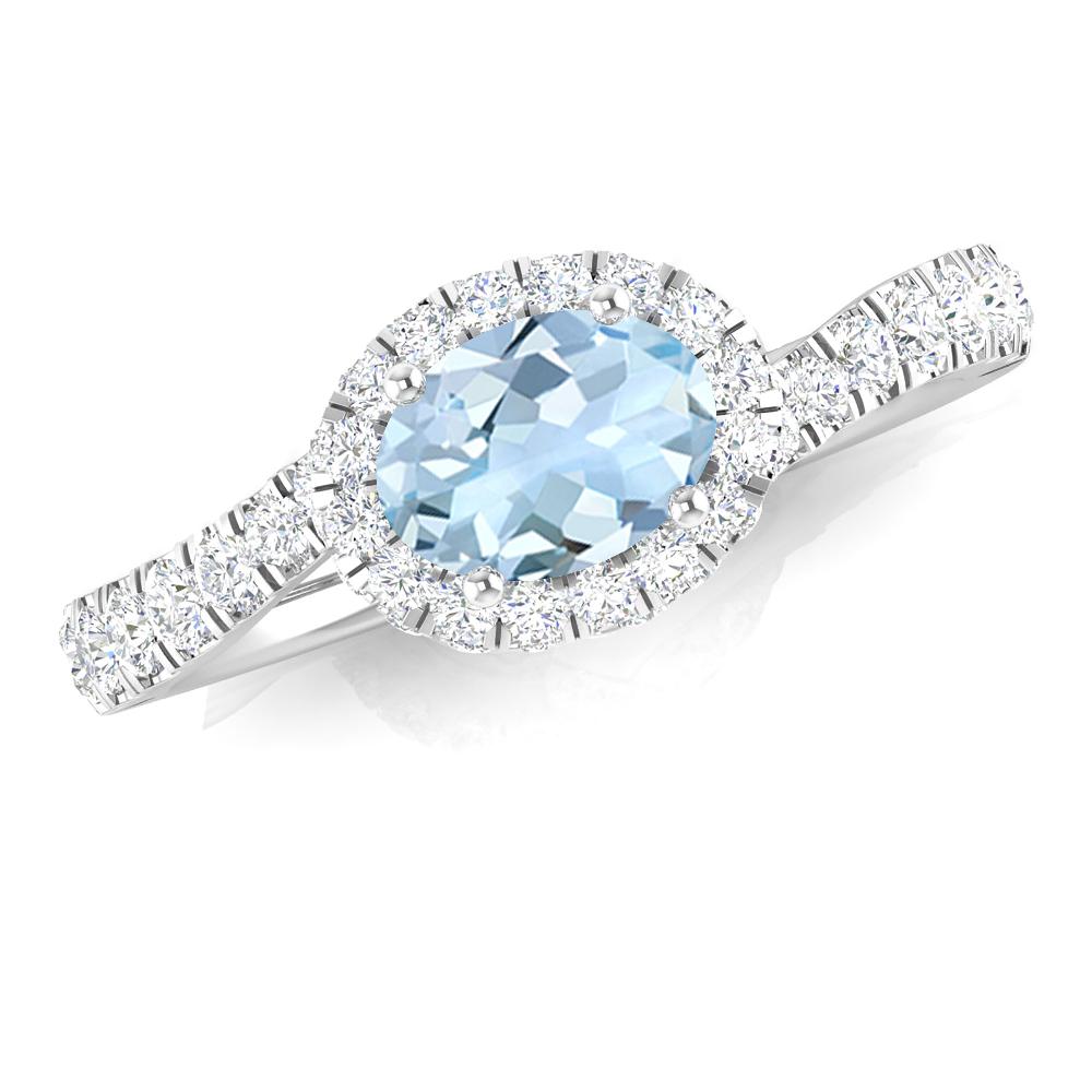 White Gold - Aquamarine