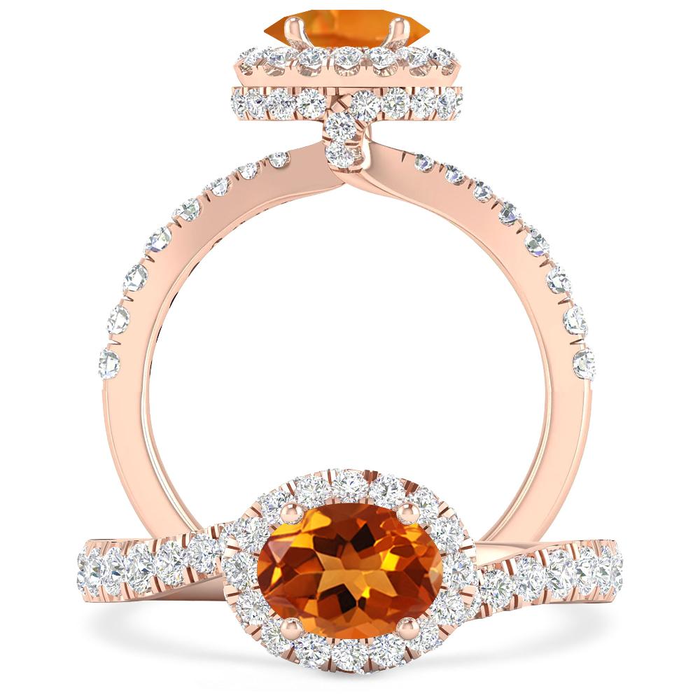 Rose Gold - Citrine