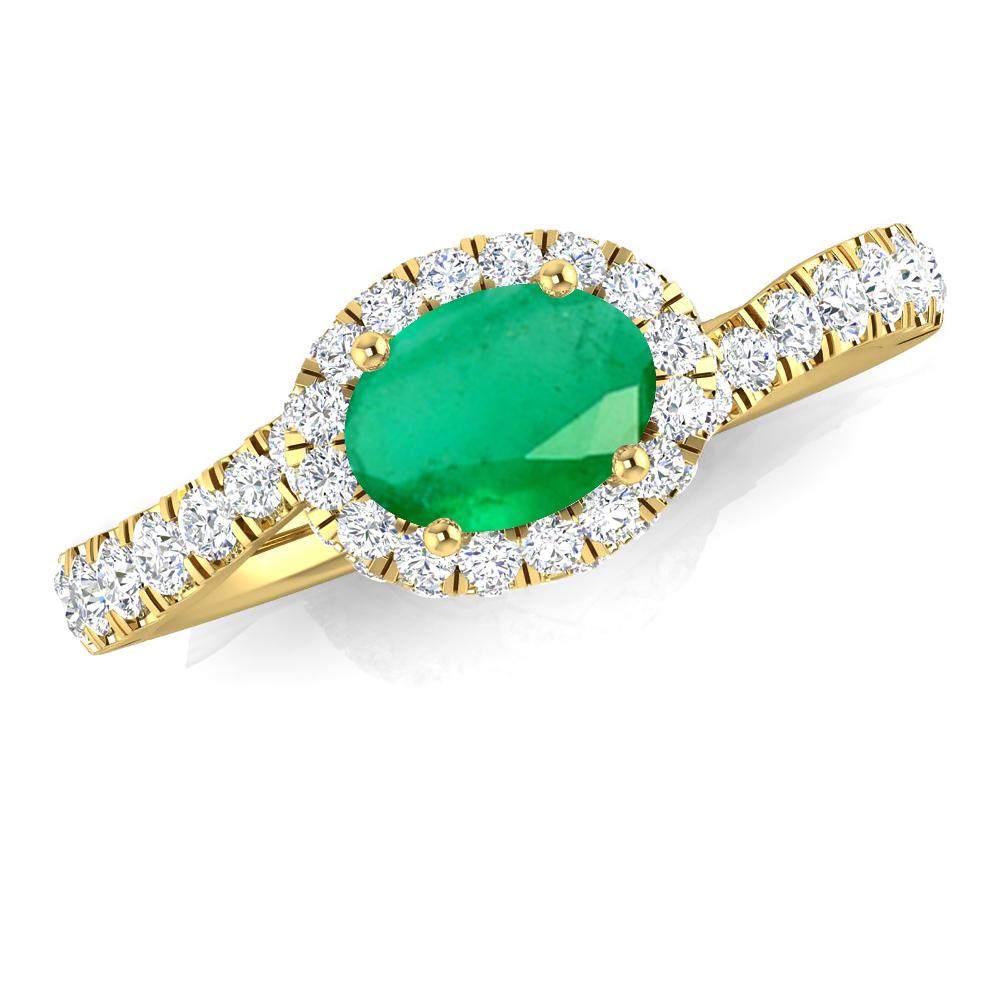 Yellow Gold - Emerald