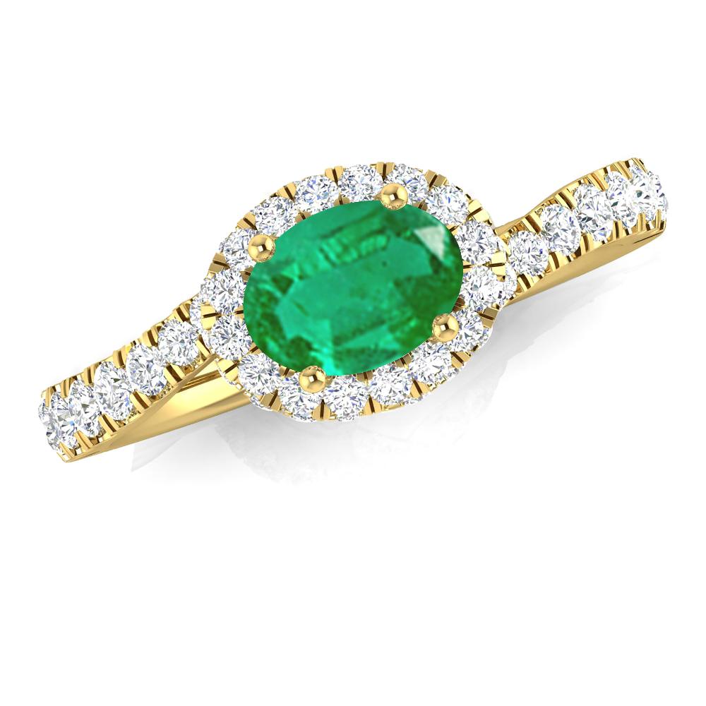 Yellow Gold - Emerald