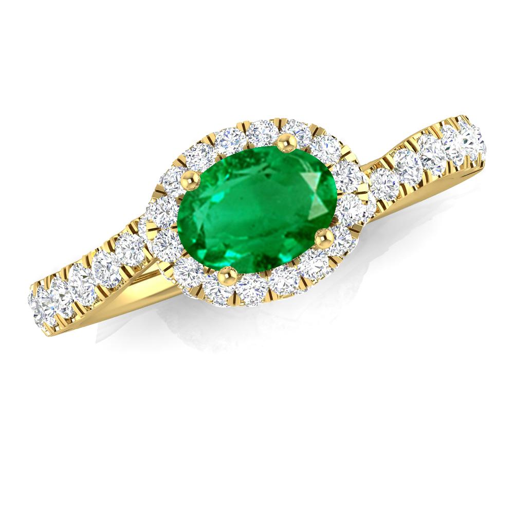 Yellow Gold - Emerald