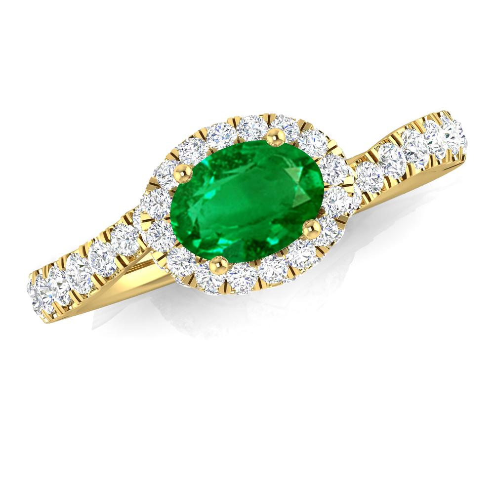 Yellow Gold - Emerald