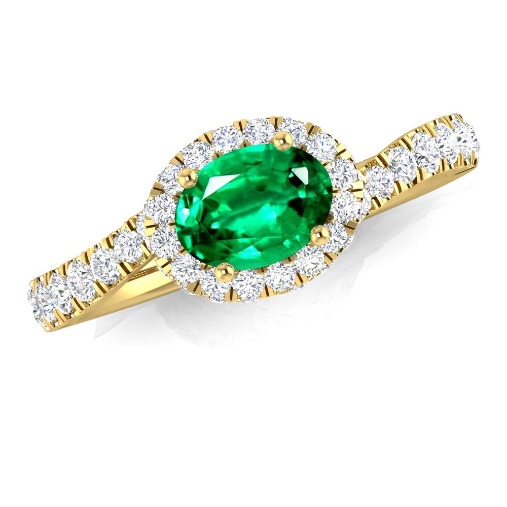 Yellow Gold - Emerald