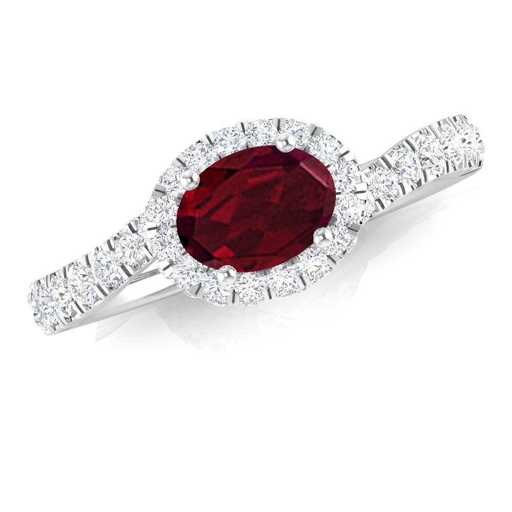 White Gold - Garnet