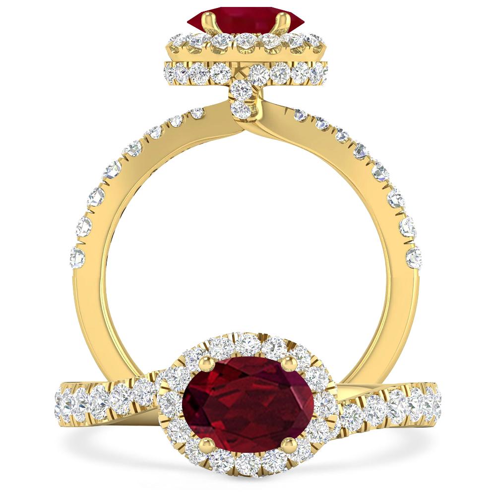 Yellow Gold - Garnet