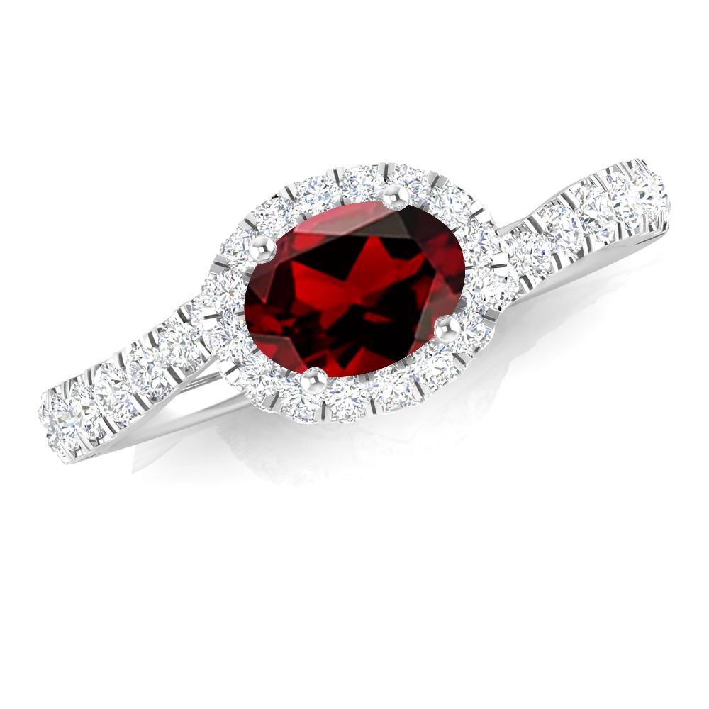 White Gold - Garnet