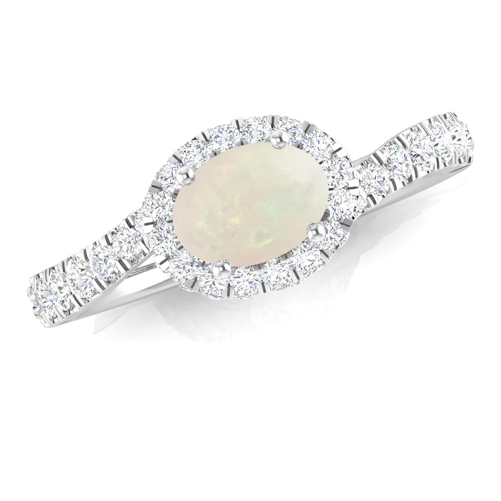 White Gold - Opal