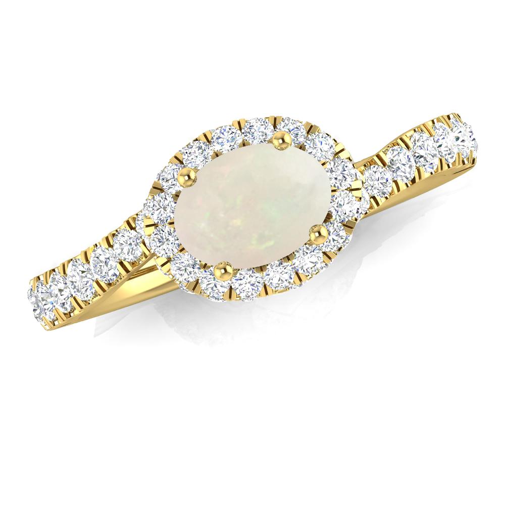 Yellow Gold - Opal