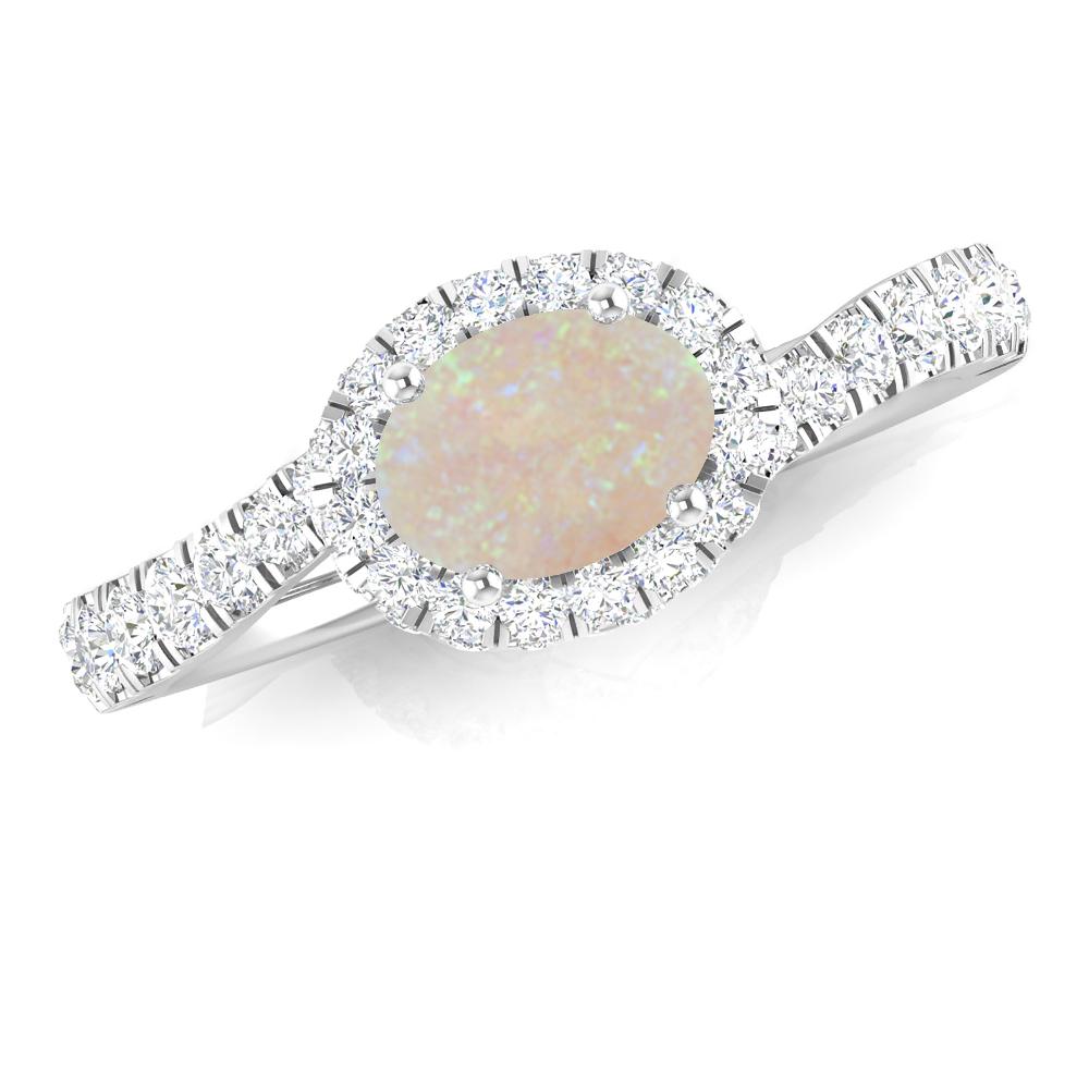 White Gold - Opal