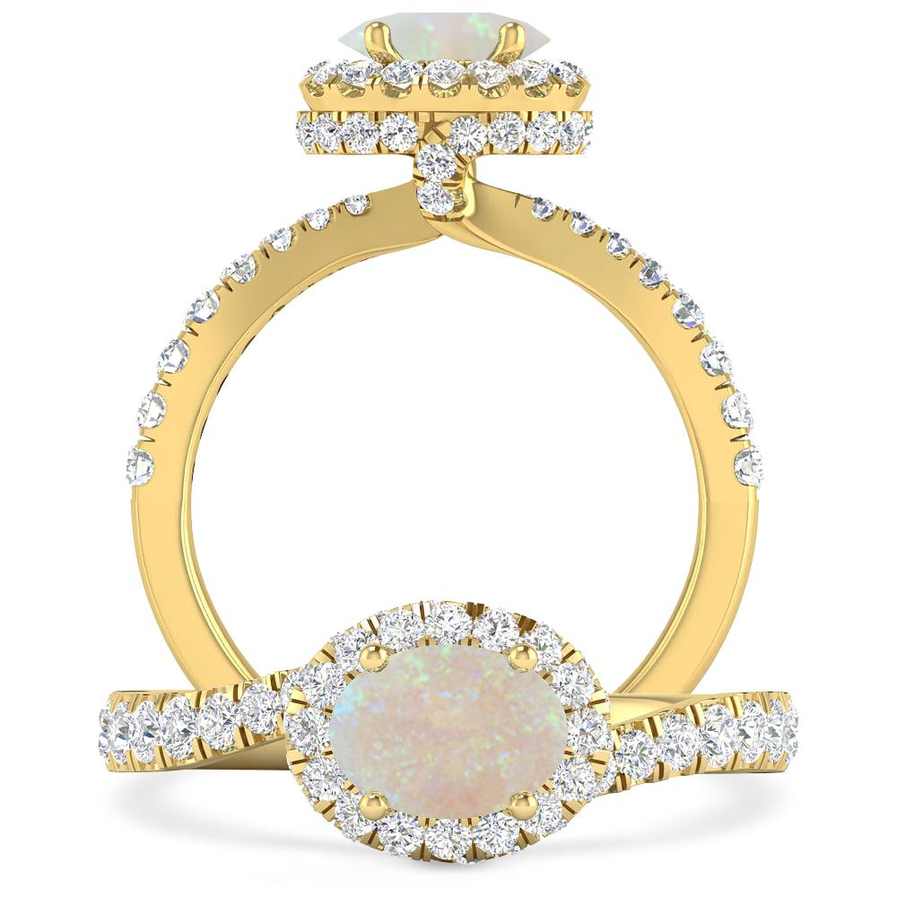 Yellow Gold - Opal