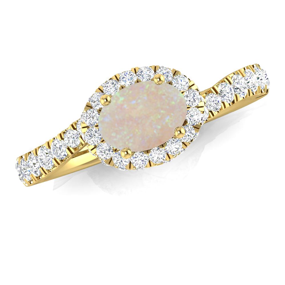 Yellow Gold - Opal