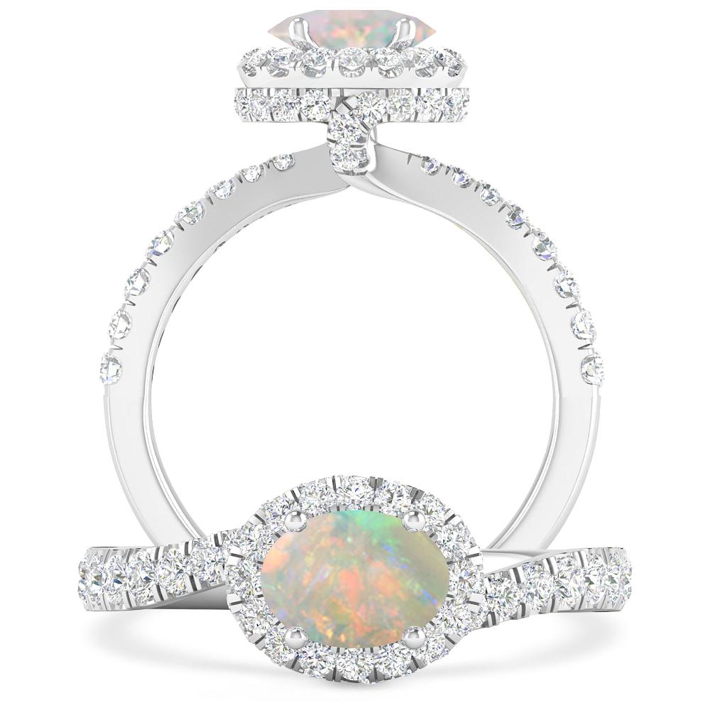 White Gold - Opal