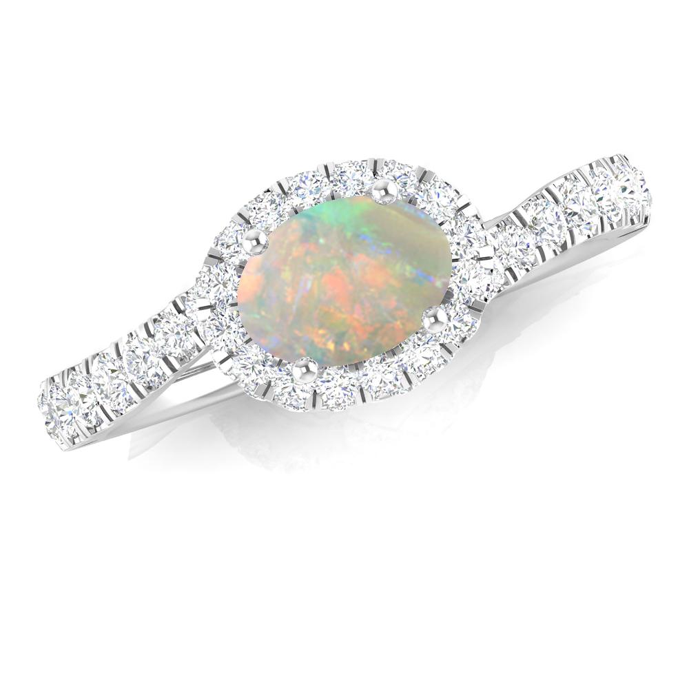 White Gold - Opal