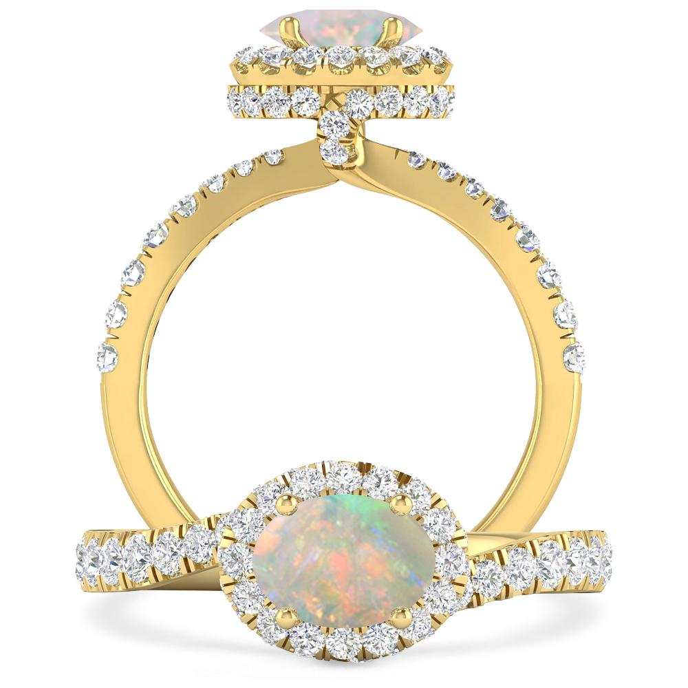 Yellow Gold - Opal