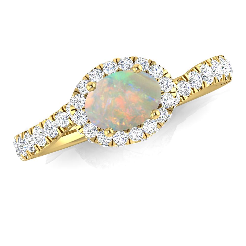 Yellow Gold - Opal