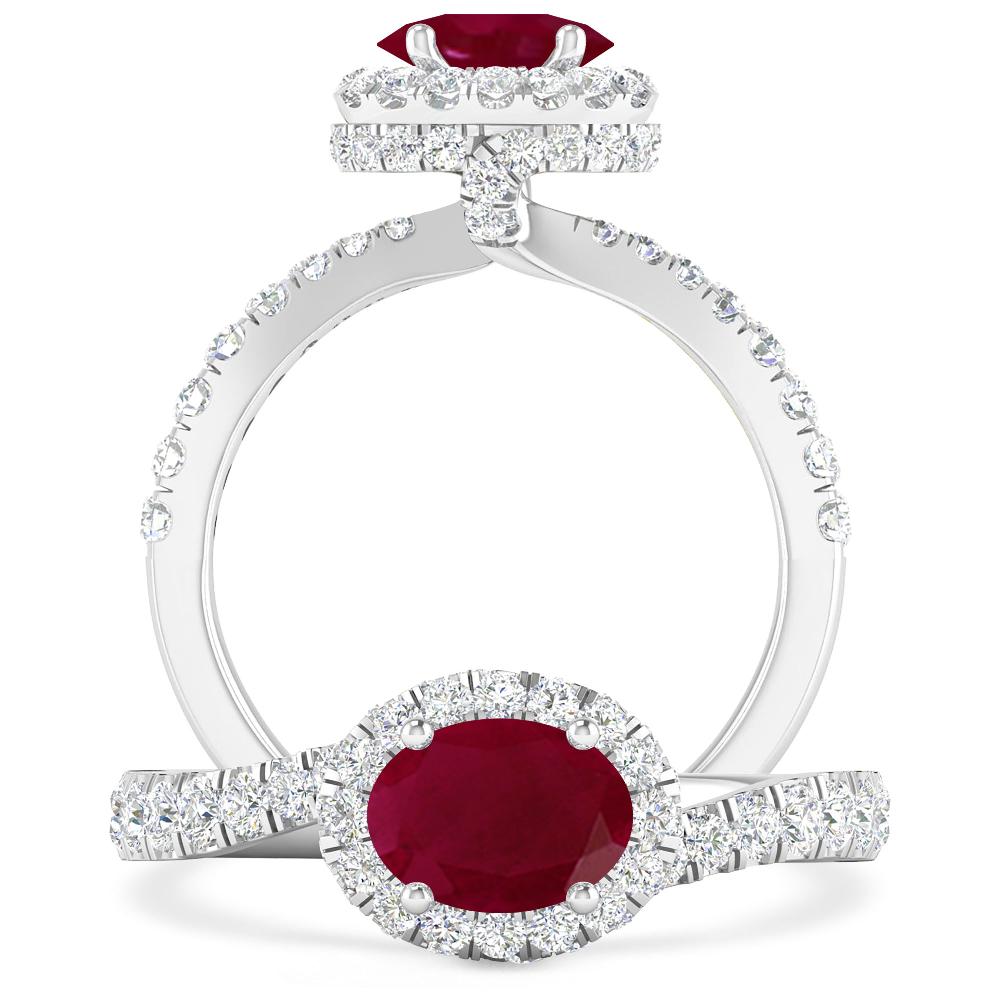 White Gold - Ruby