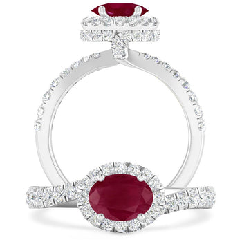 White Gold - Ruby