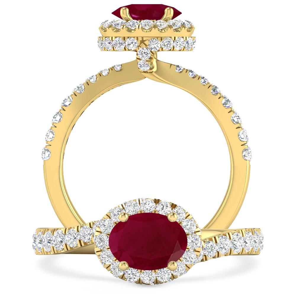 Yellow Gold - Ruby