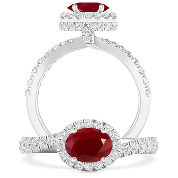 White Gold - Ruby