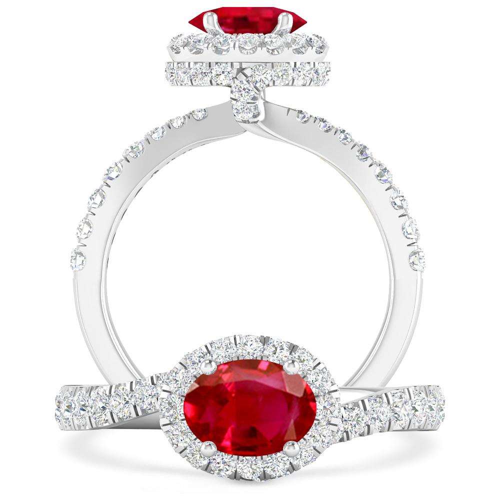 White Gold - Ruby