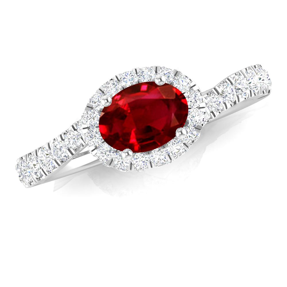 White Gold - Ruby