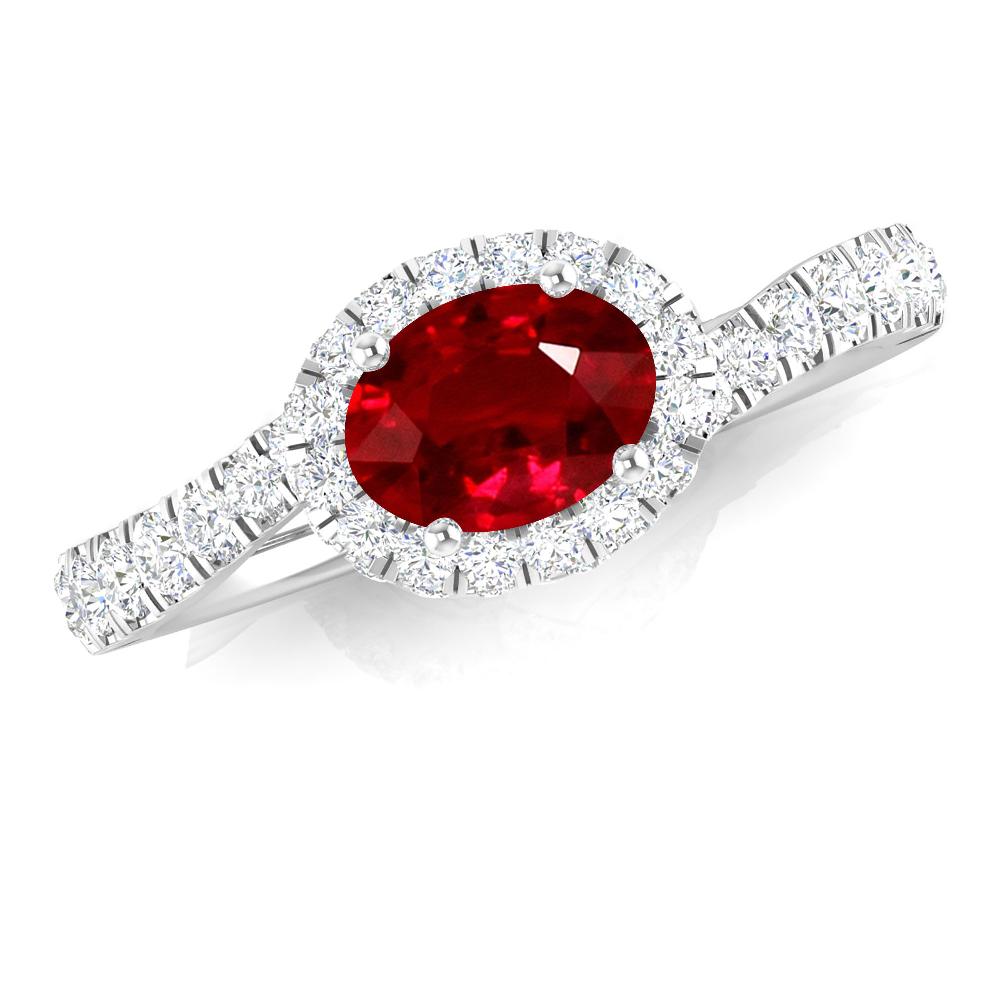 White Gold - Ruby