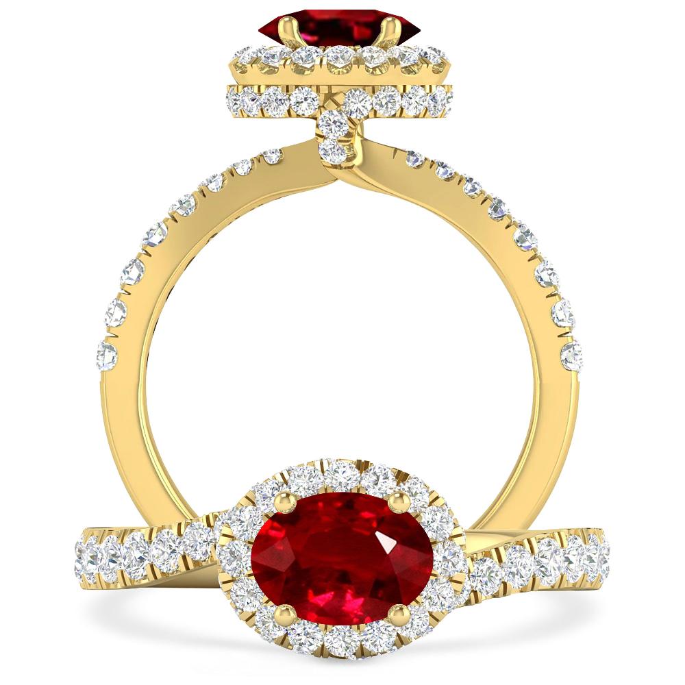 Yellow Gold - Ruby