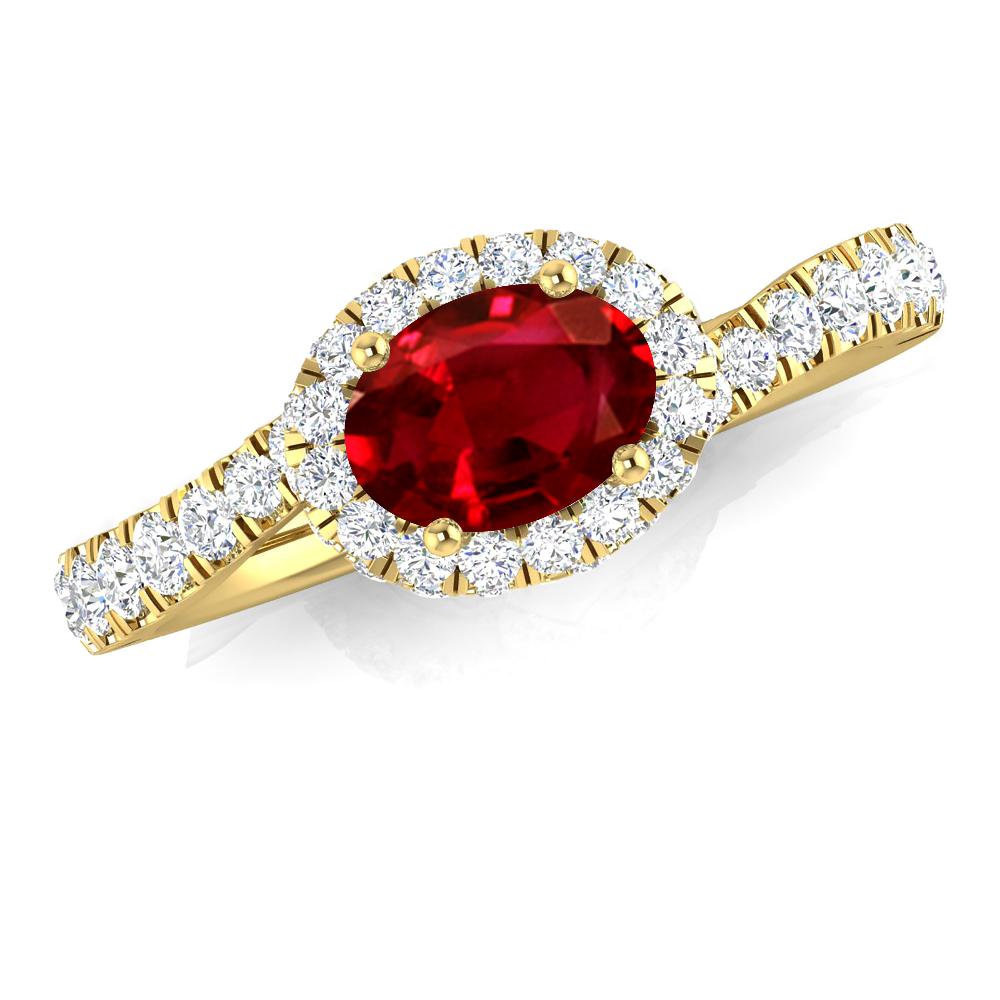 Yellow Gold - Ruby