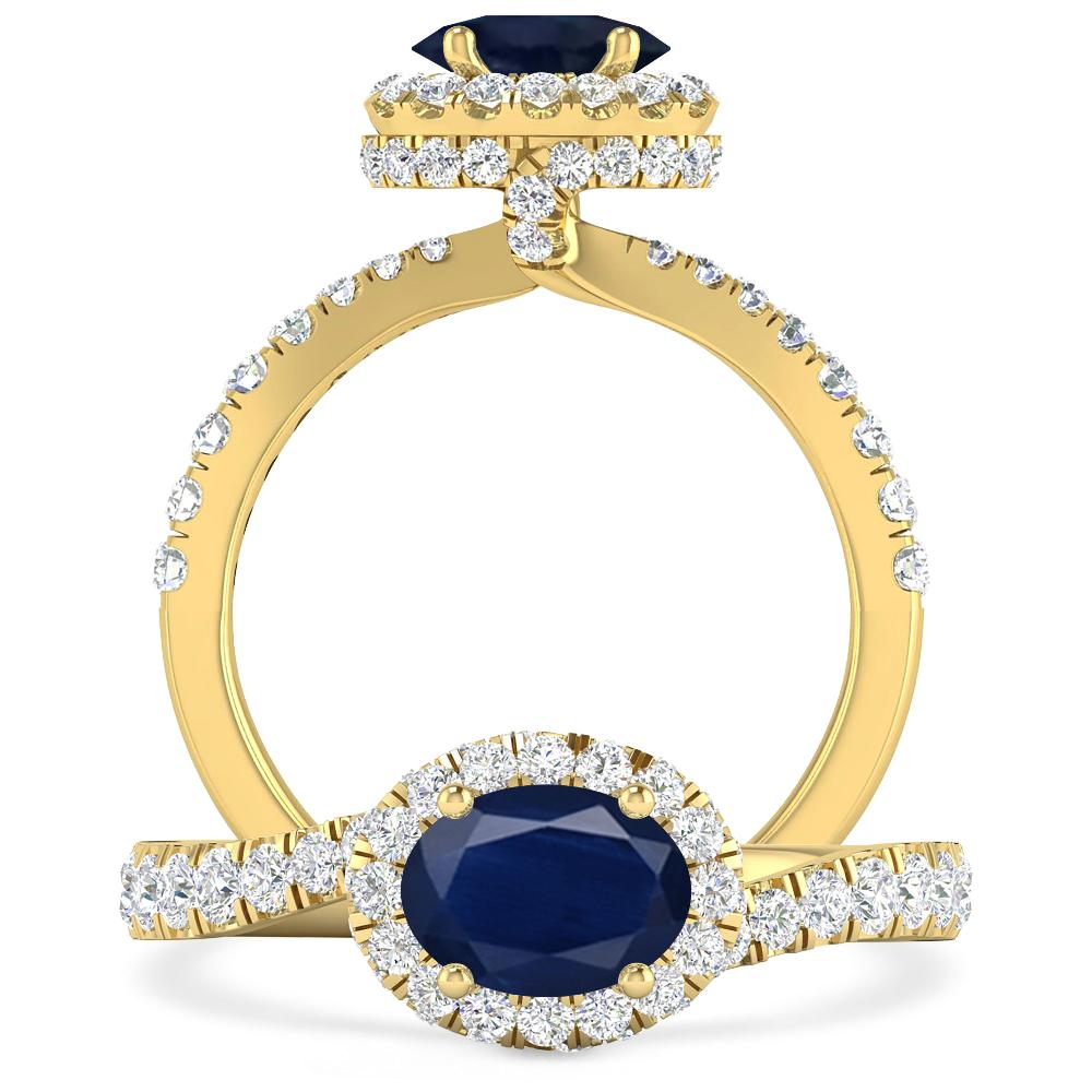 Yellow Gold - Sapphire