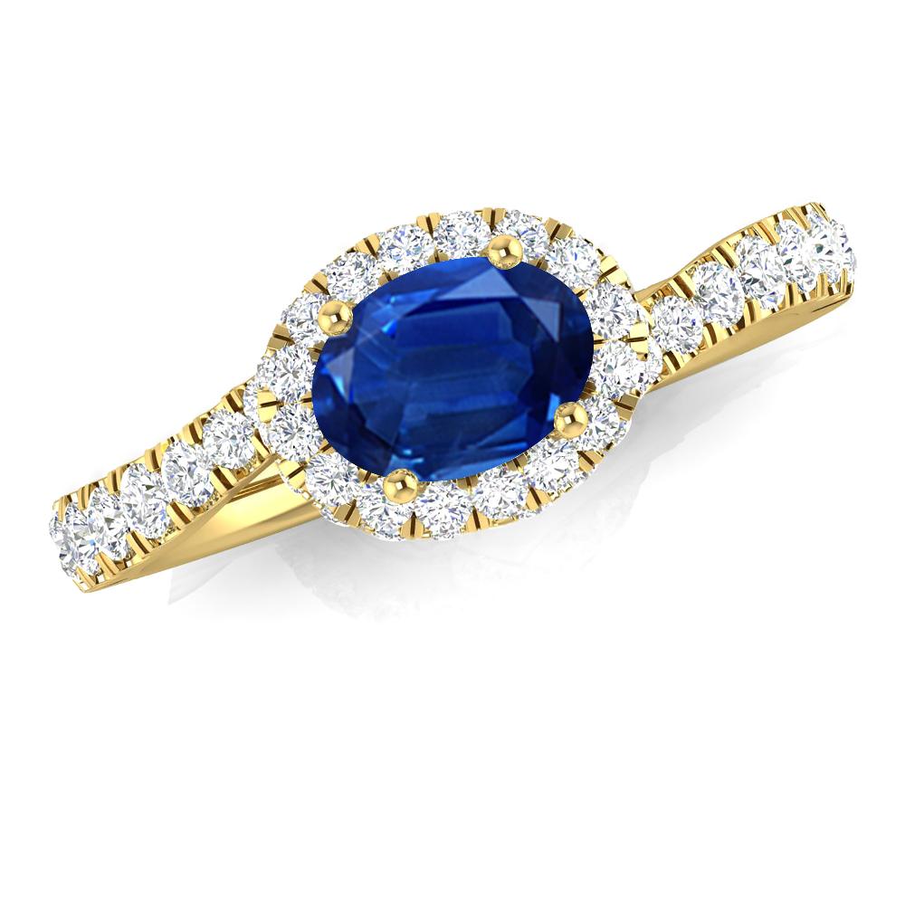 Yellow Gold - Sapphire