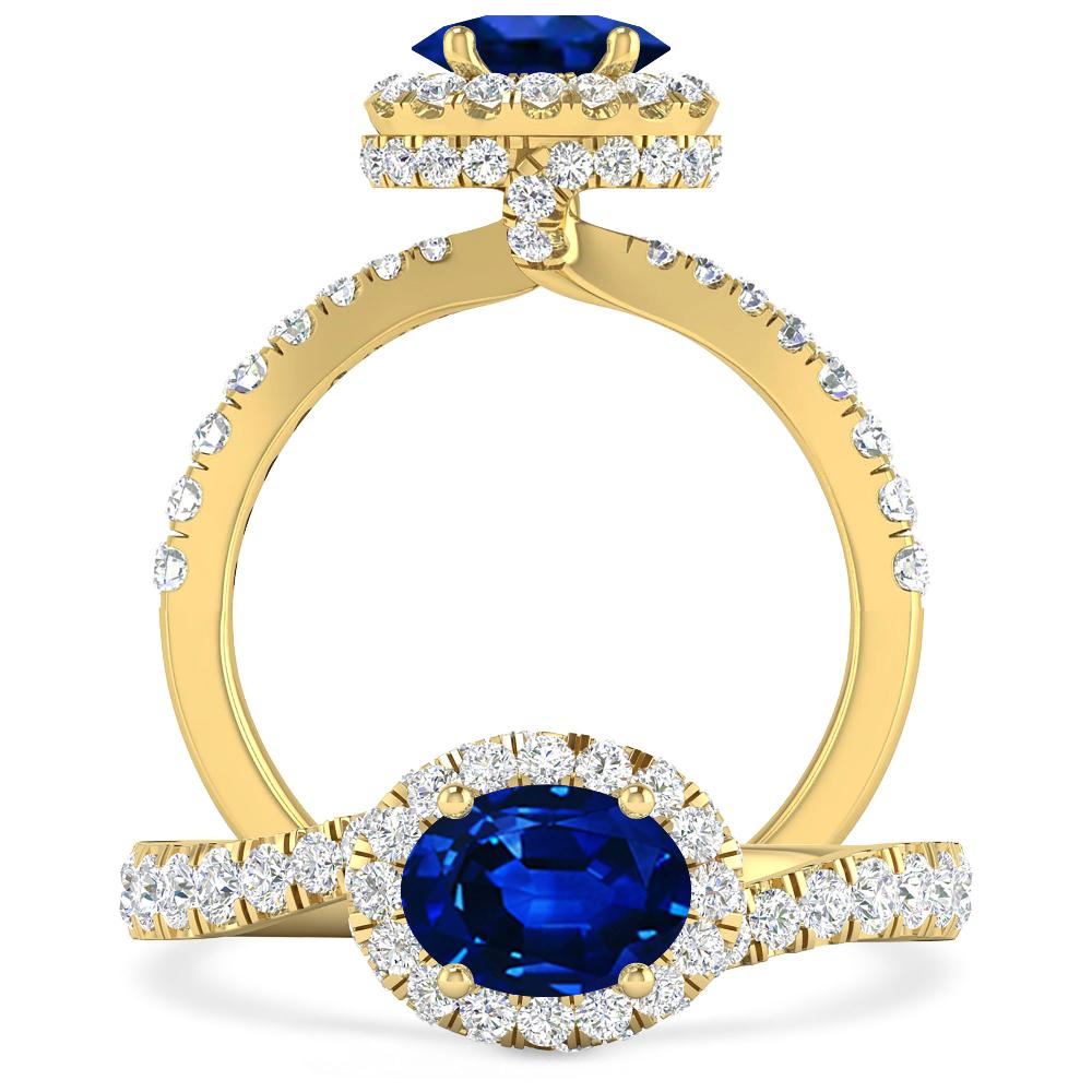 Yellow Gold - Sapphire