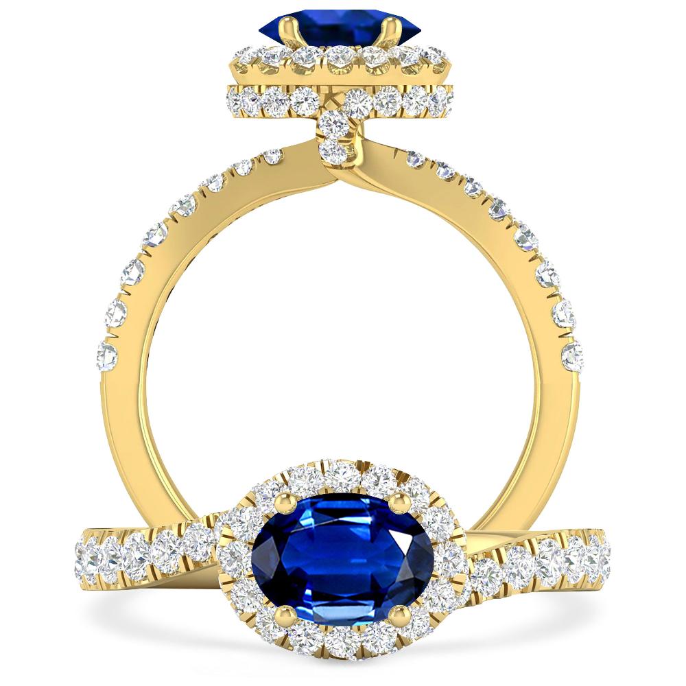 Yellow Gold - Sapphire