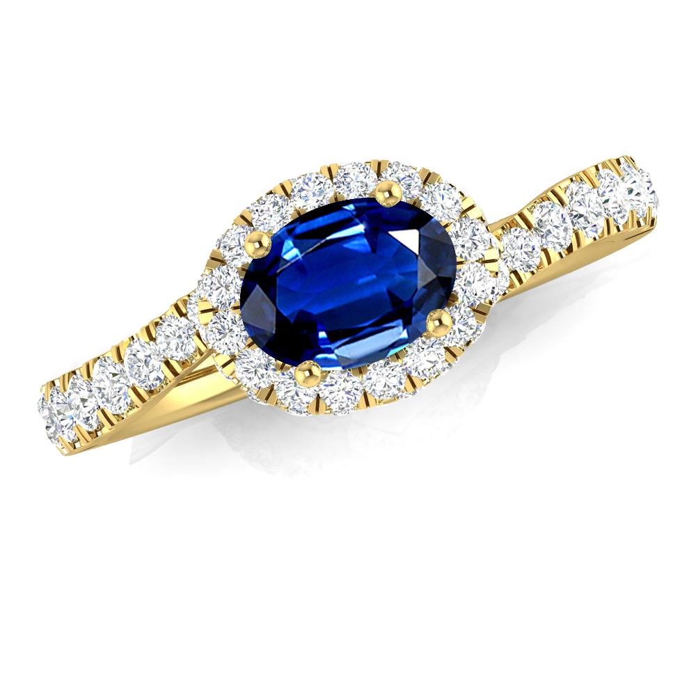 Yellow Gold - Sapphire