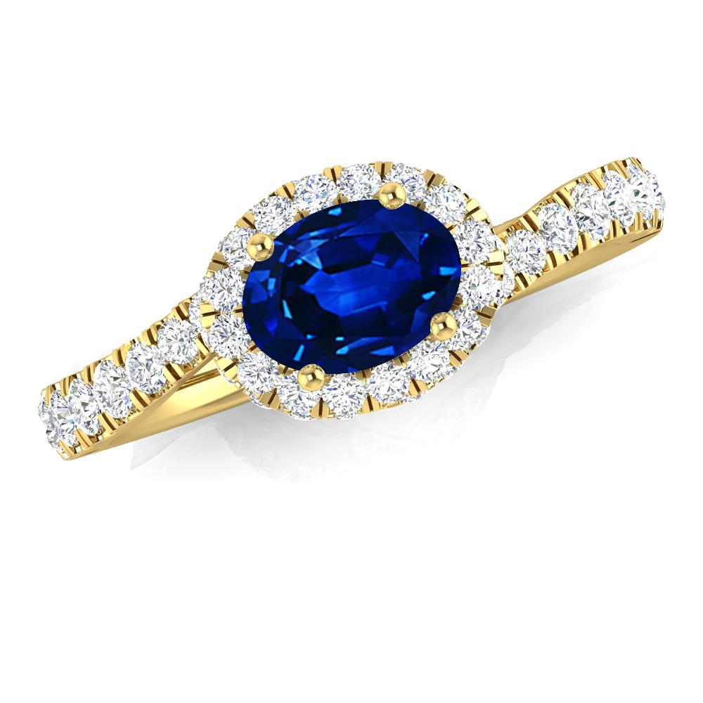 Yellow Gold - Sapphire