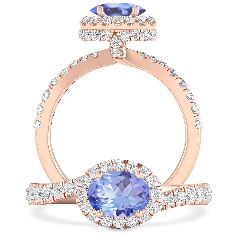 Rose Gold - Tanzanite