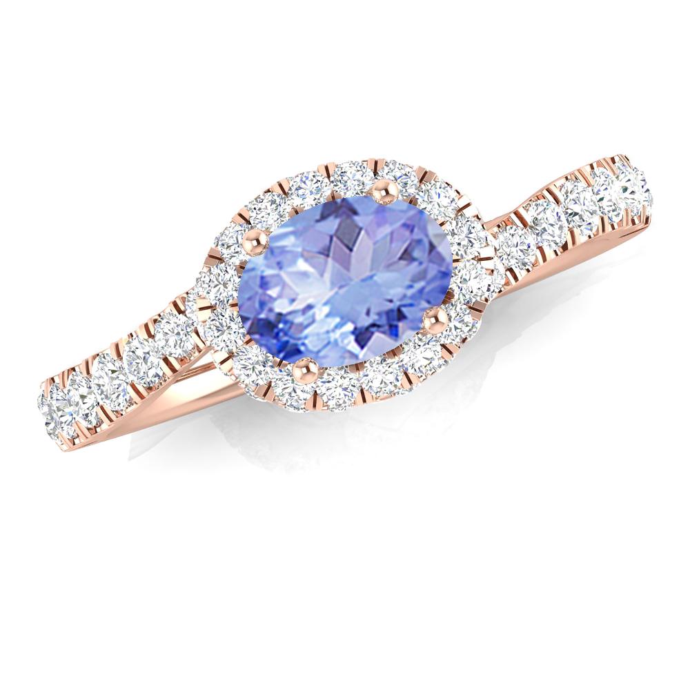 Rose Gold - Tanzanite