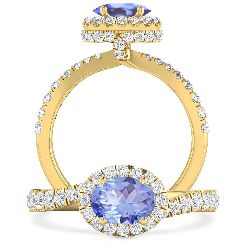 Yellow Gold - Tanzanite