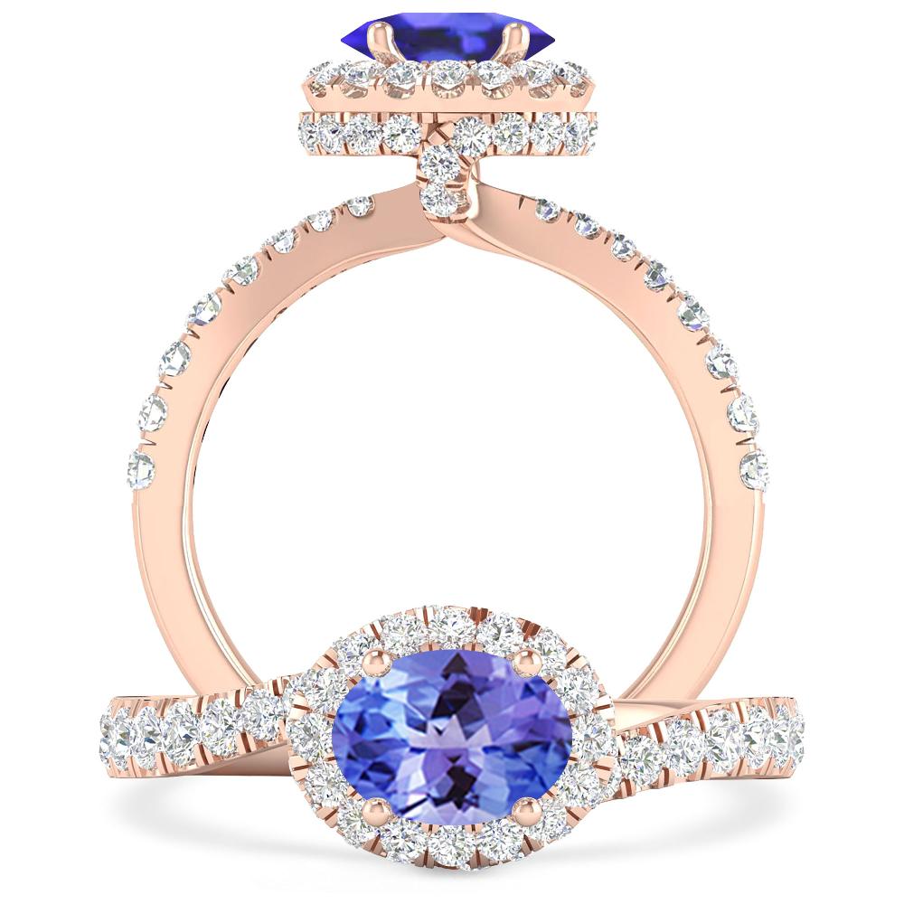 Rose Gold - Tanzanite