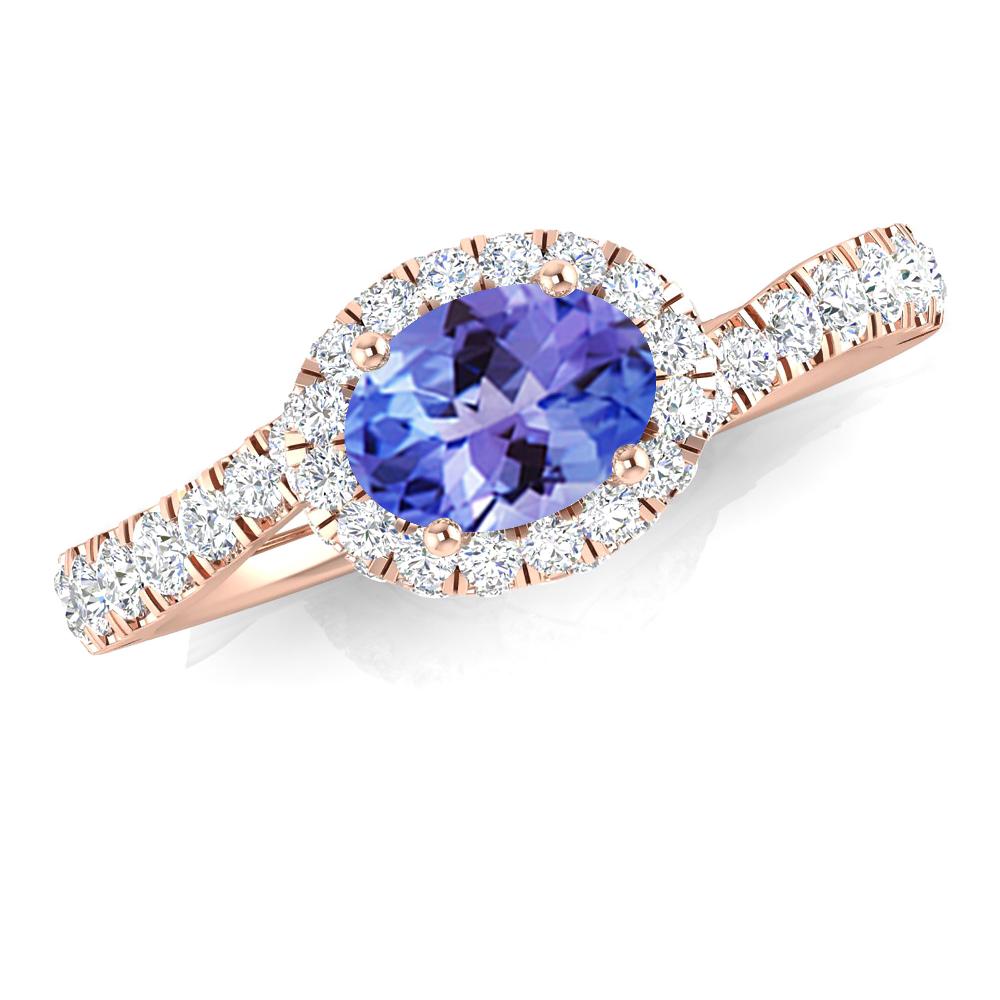 Rose Gold - Tanzanite