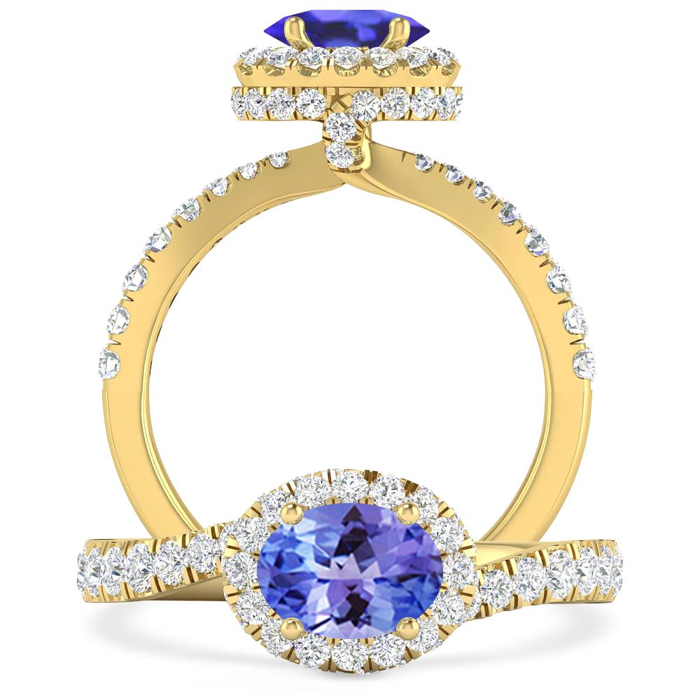 Yellow Gold - Tanzanite