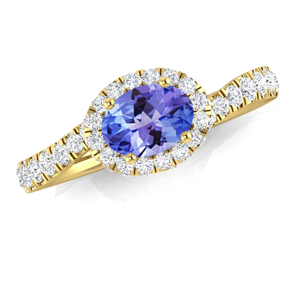 Yellow Gold - Tanzanite