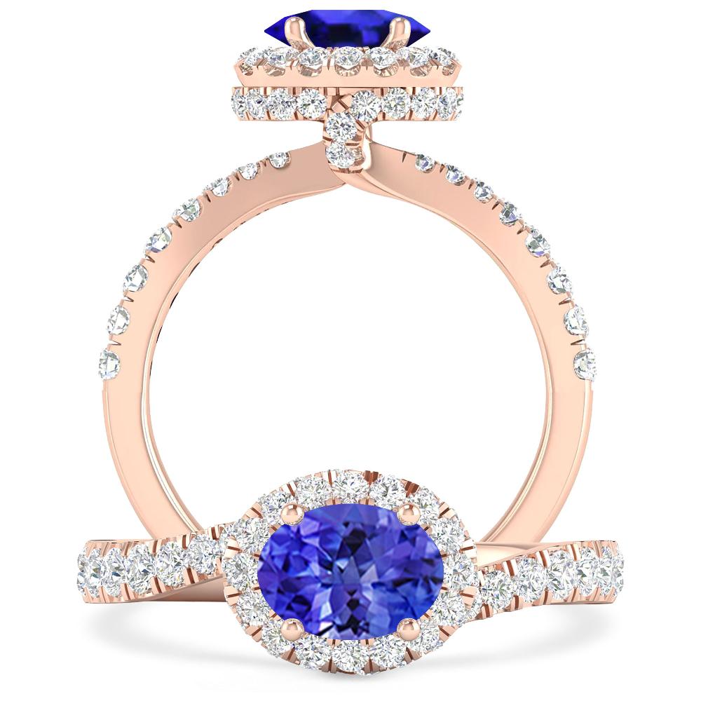 Rose Gold - Tanzanite