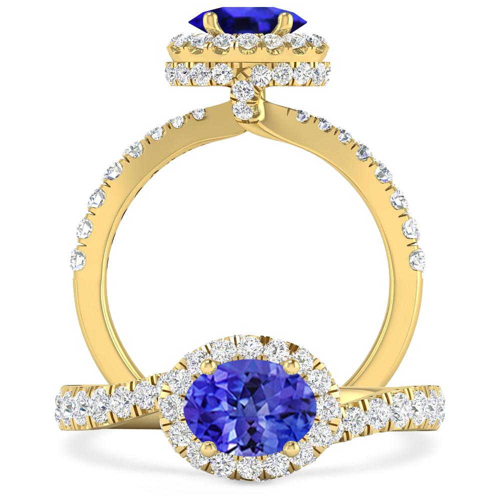 Yellow Gold - Tanzanite